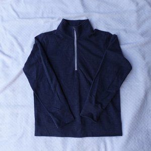 Blue quarter zip pullover